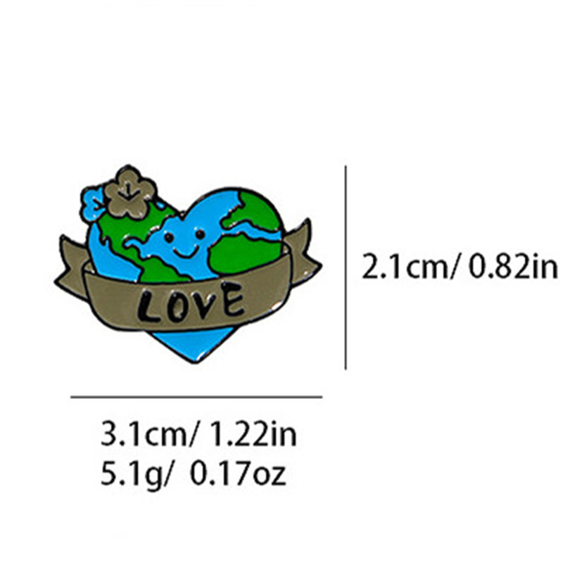 Pastoral Simple Style Earth Alloy Printing Unisex Brooches display picture 6