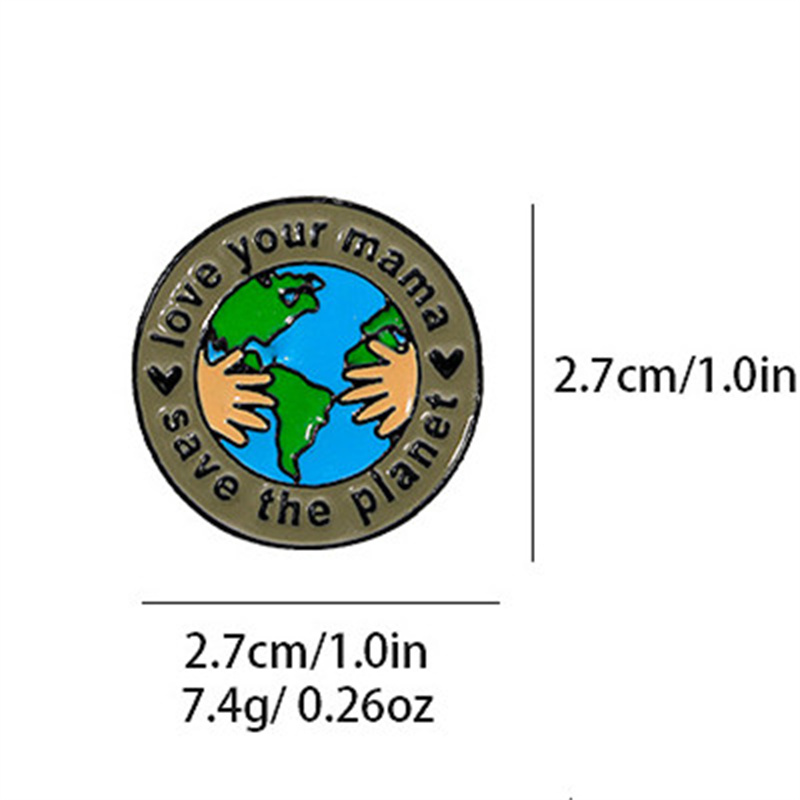 Pastoral Simple Style Earth Alloy Printing Unisex Brooches display picture 11