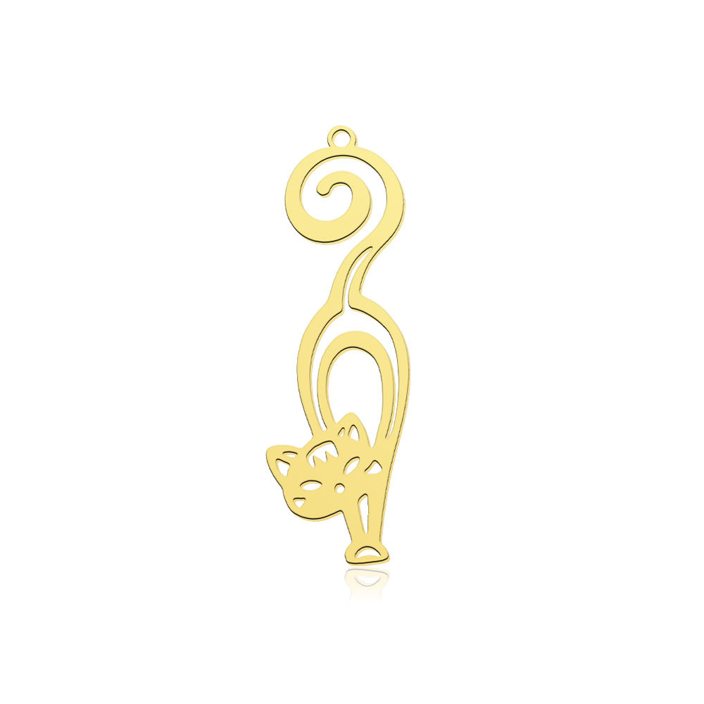 Simple Style Cat Snake Frog Stainless Steel Polishing Plating Gold Plated Jewelry Accessories display picture 5