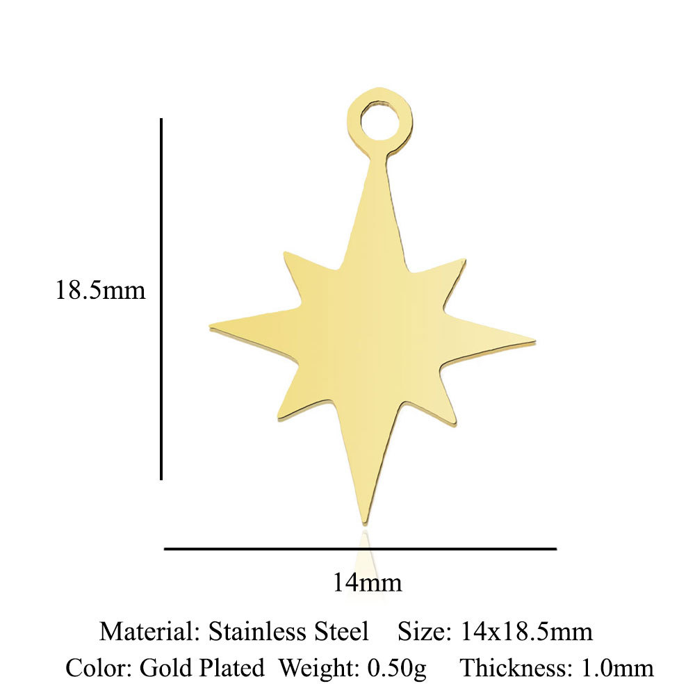 Simple Style Angel Sun Wings Stainless Steel Polishing Plating Gold Plated Jewelry Accessories display picture 5