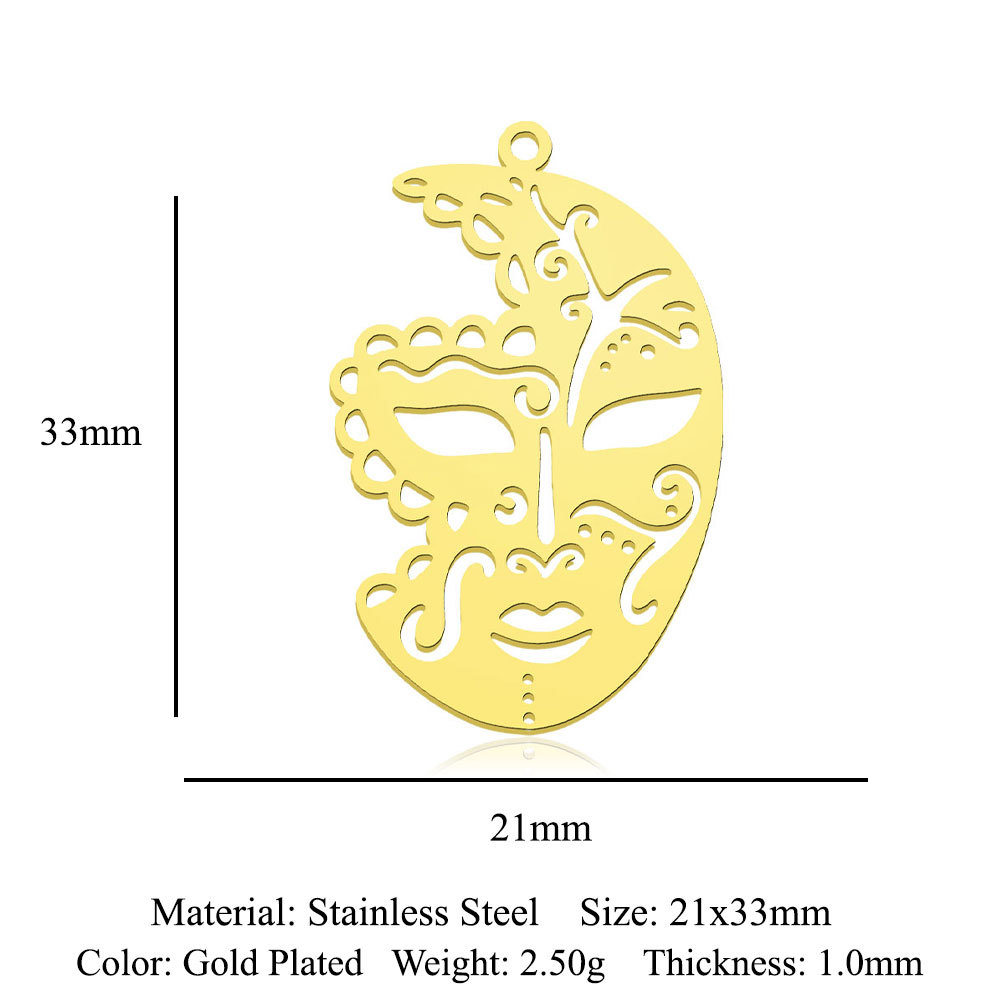 Einfacher Stil Karte Handschellen Rostfreier Stahl Polieren Überzug Vergoldet Schmuckzubehör display picture 8