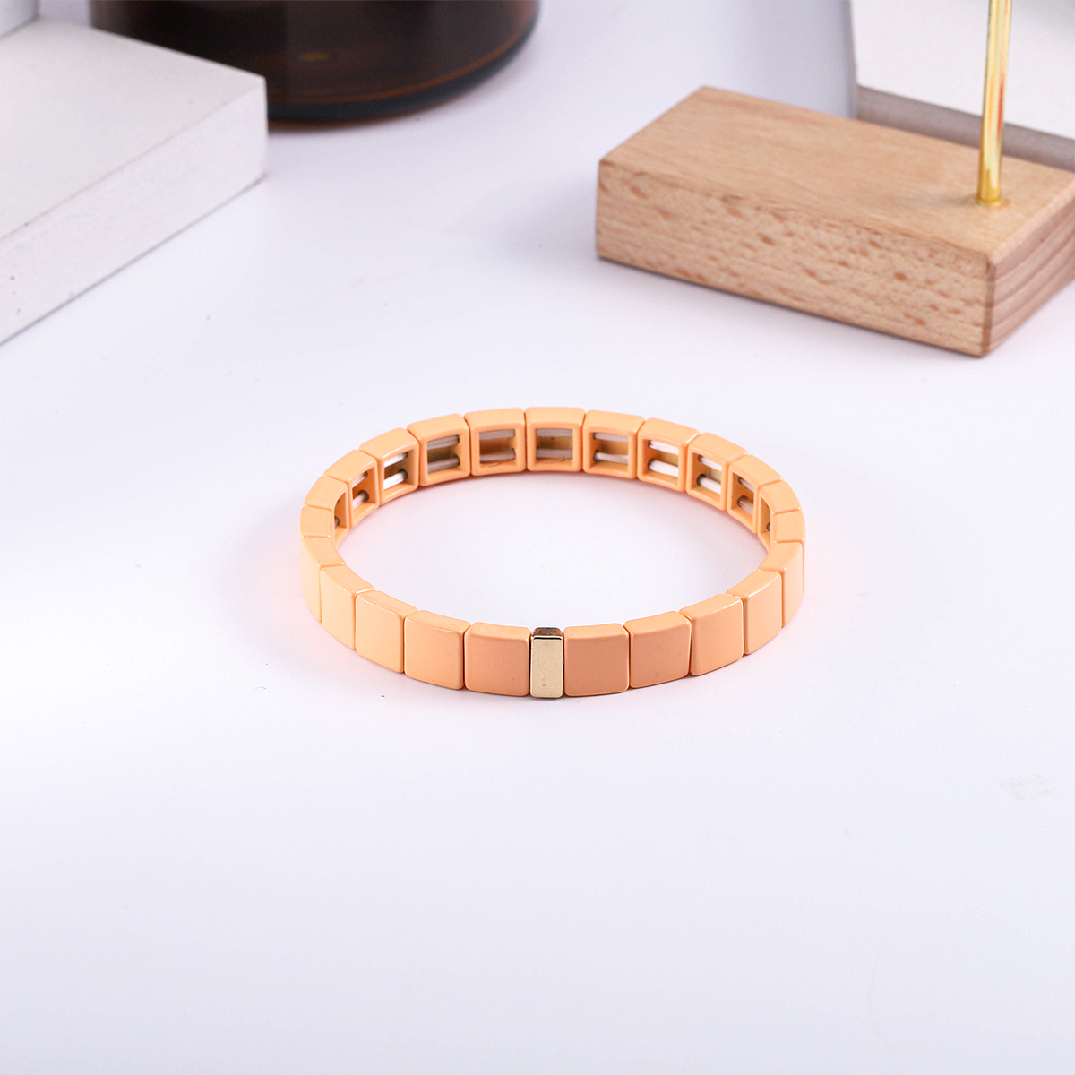 Cute Sweet Square Enamel Women's Bracelets display picture 11