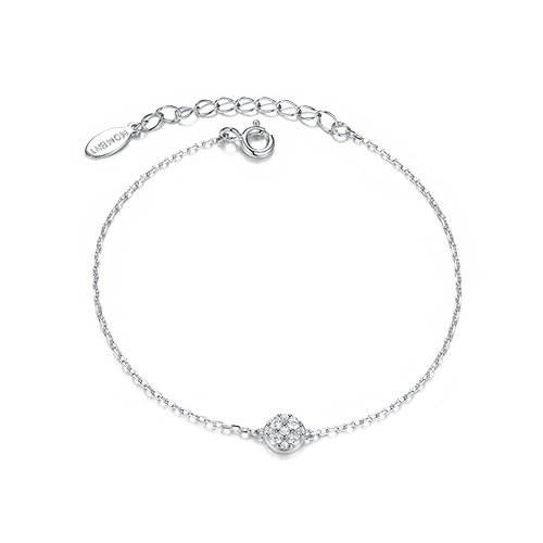 Ig-stil Lässig Einfarbig Sterling Silber Inlay Zirkon Überzogen Mit Rhodium Armbänder display picture 17
