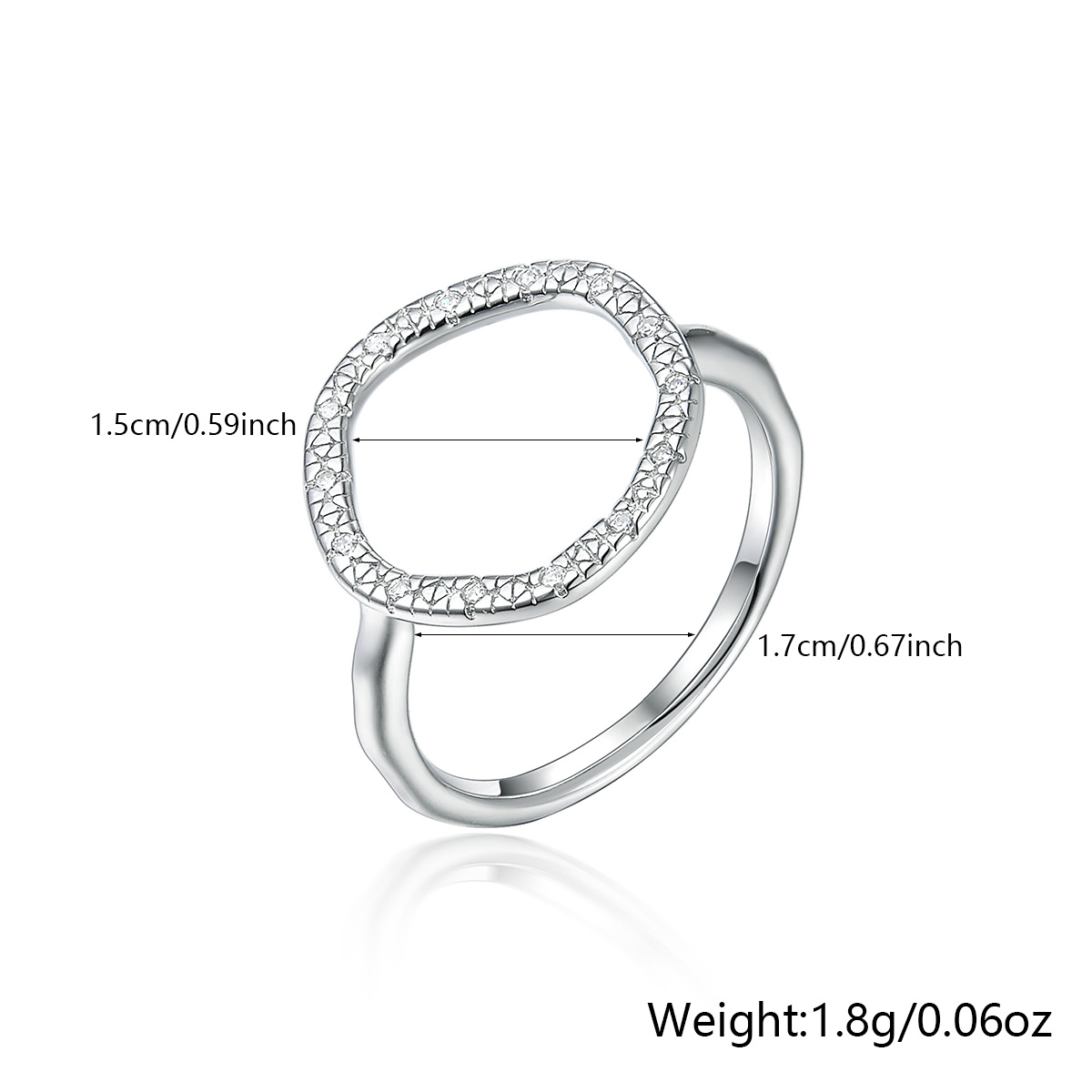 Ig Style Modern Style Classic Style Irregular Sterling Silver Plating Inlay Zircon Rhodium Plated Women's Rings Earrings Necklace display picture 5
