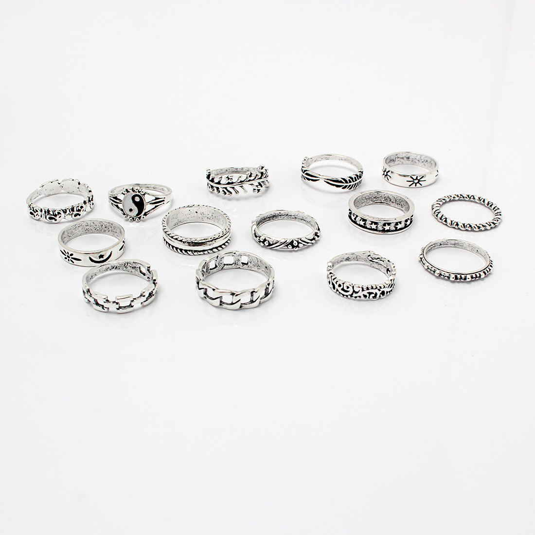 Retro Commute Moon Rhinestones Alloy Wholesale Rings display picture 40