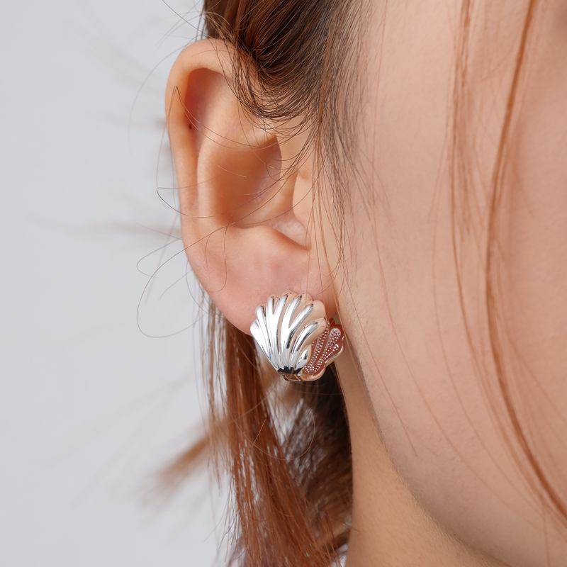1 Pair Simple Style Geometric Heart Shape Plating 304 Stainless Steel Ear Studs display picture 3
