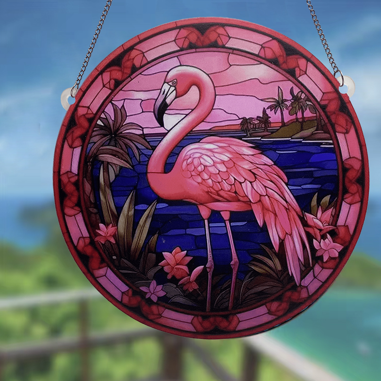 Süß Künstlerisch Flamingo Aryl Anhänger Künstliche Dekorationen display picture 4