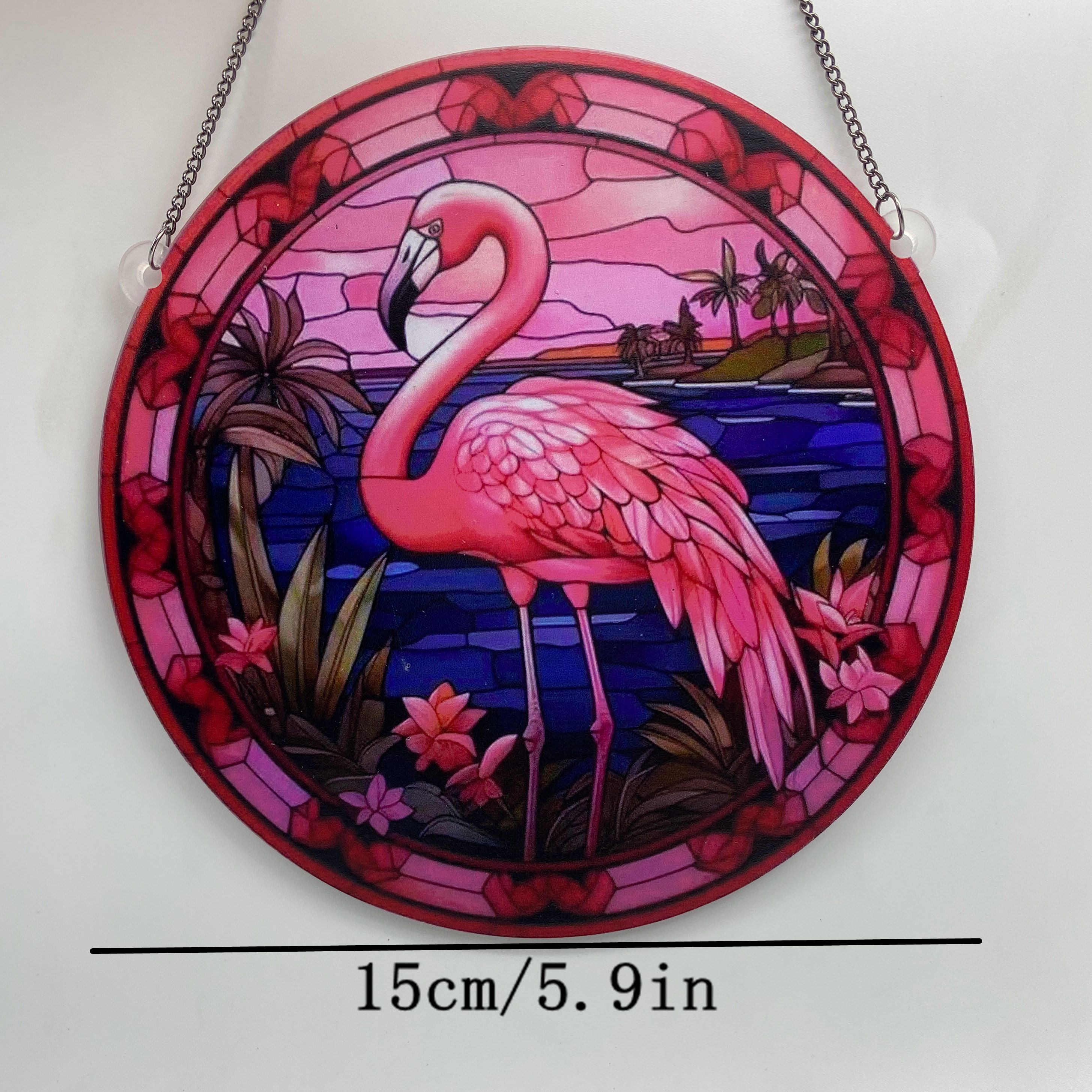 Süß Künstlerisch Flamingo Aryl Anhänger Künstliche Dekorationen display picture 5