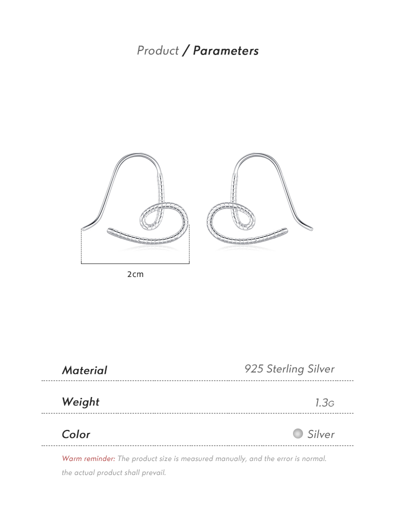 1 Pair Ig Style Sweet Simple Style Irregular Heart Shape Sterling Silver Silver Plated Ear Studs display picture 4