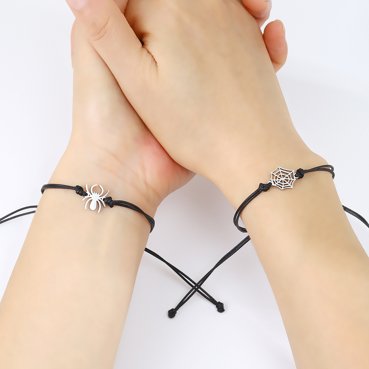 Hip-hop Retro Commute Spider Alloy Rope Handmade Couple Bracelets display picture 6