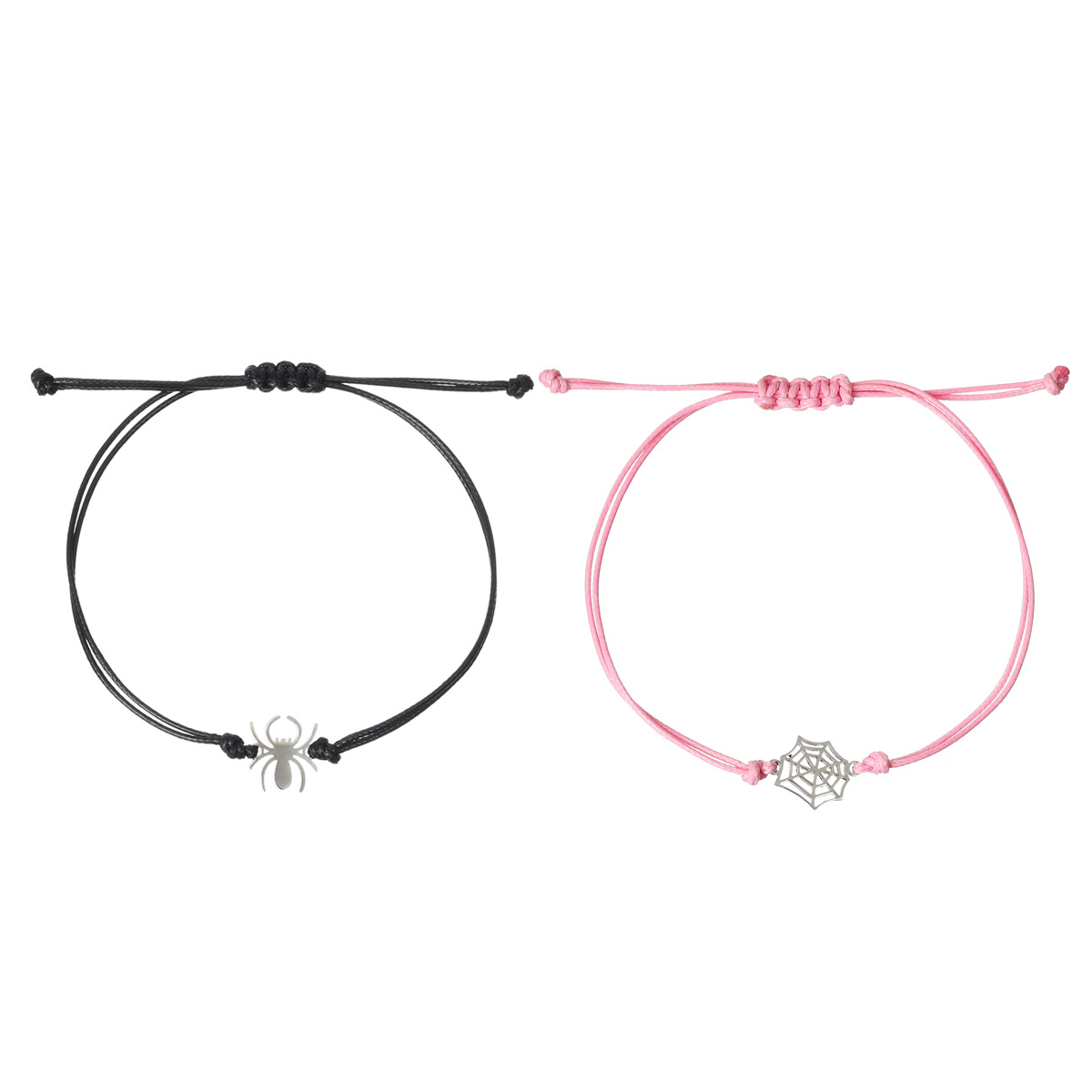 Hip-hop Retro Commute Spider Alloy Rope Handmade Couple Bracelets display picture 9