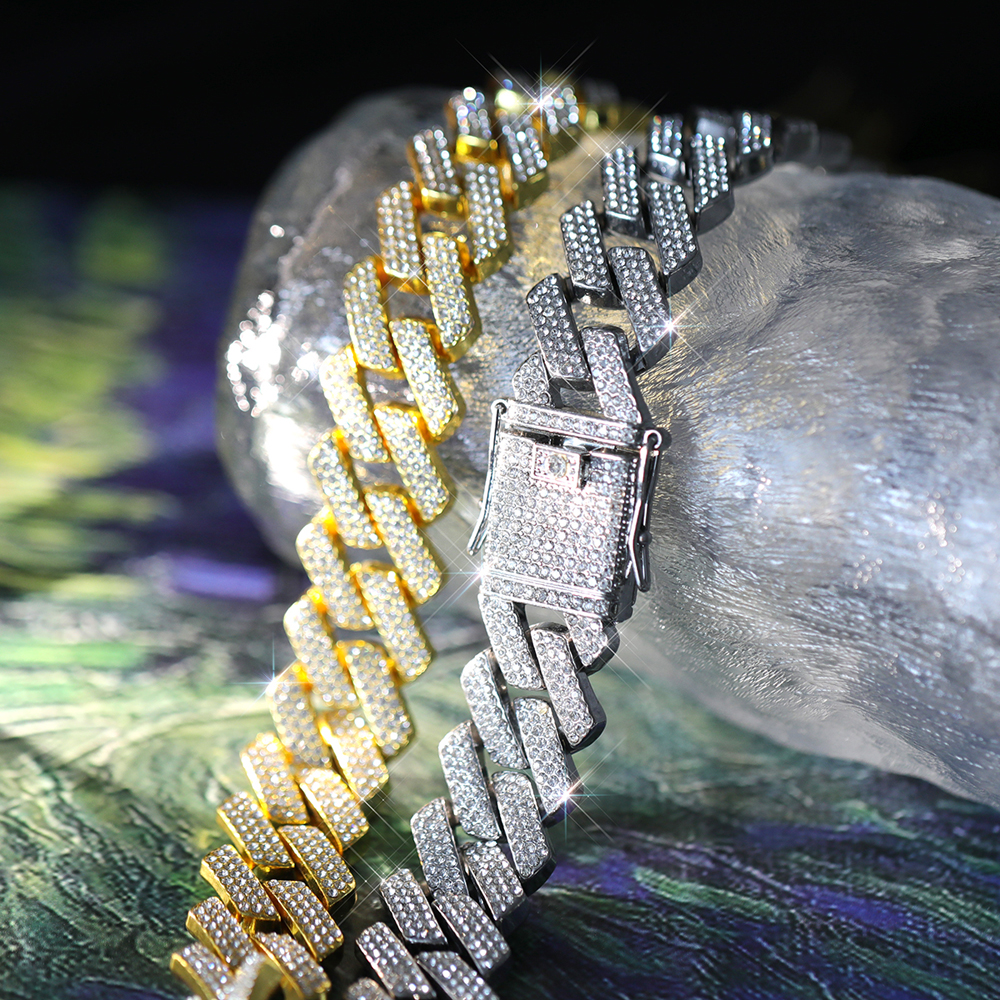 Hip Hop Exagerado Rock Collar Aleación Embutido Diamantes De Imitación Hombres Collar Colgante display picture 4