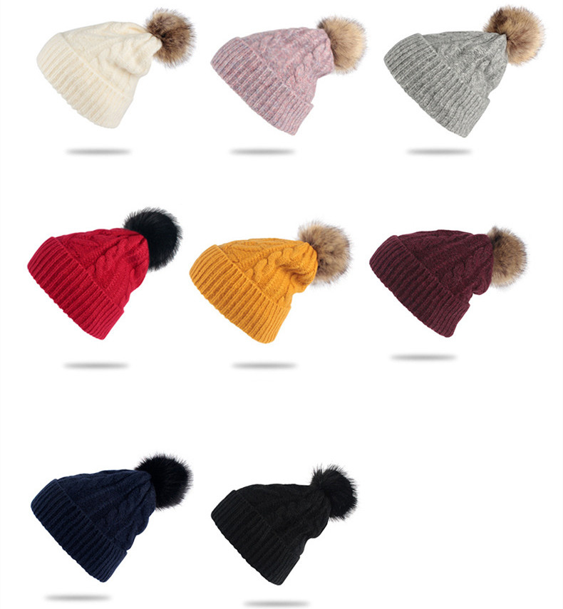 Unisex Simple Style Solid Color Eaveless Wool Cap display picture 9