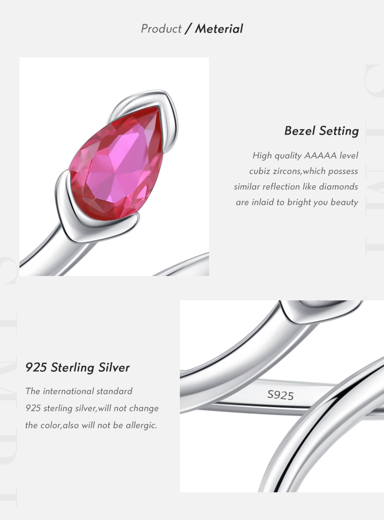 Ig Style Simple Style Snake Sterling Silver Plating Inlay Zircon Rhodium Plated Open Rings display picture 3