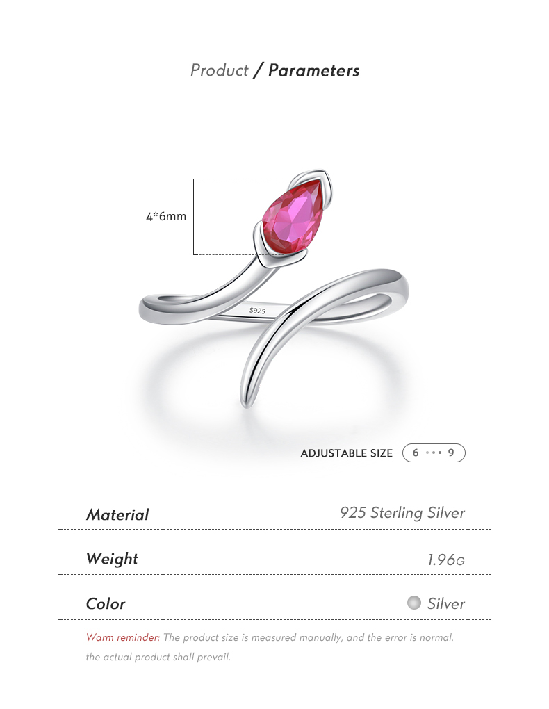 Ig Style Simple Style Snake Sterling Silver Plating Inlay Zircon Rhodium Plated Open Rings display picture 4
