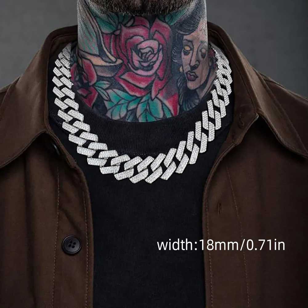 Hip Hop Übertrieben Felsen Halskette Legierung Inlay Strasssteine Männer Halskette Mit Anhänger display picture 8