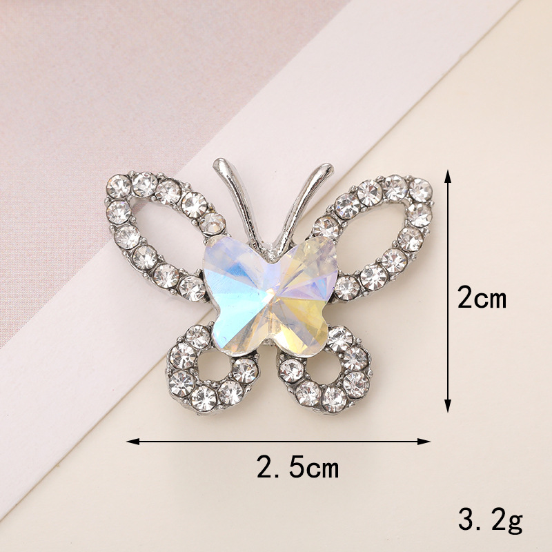 Simple Style Butterfly Metal Inlay Zircon Jewelry Accessories display picture 1