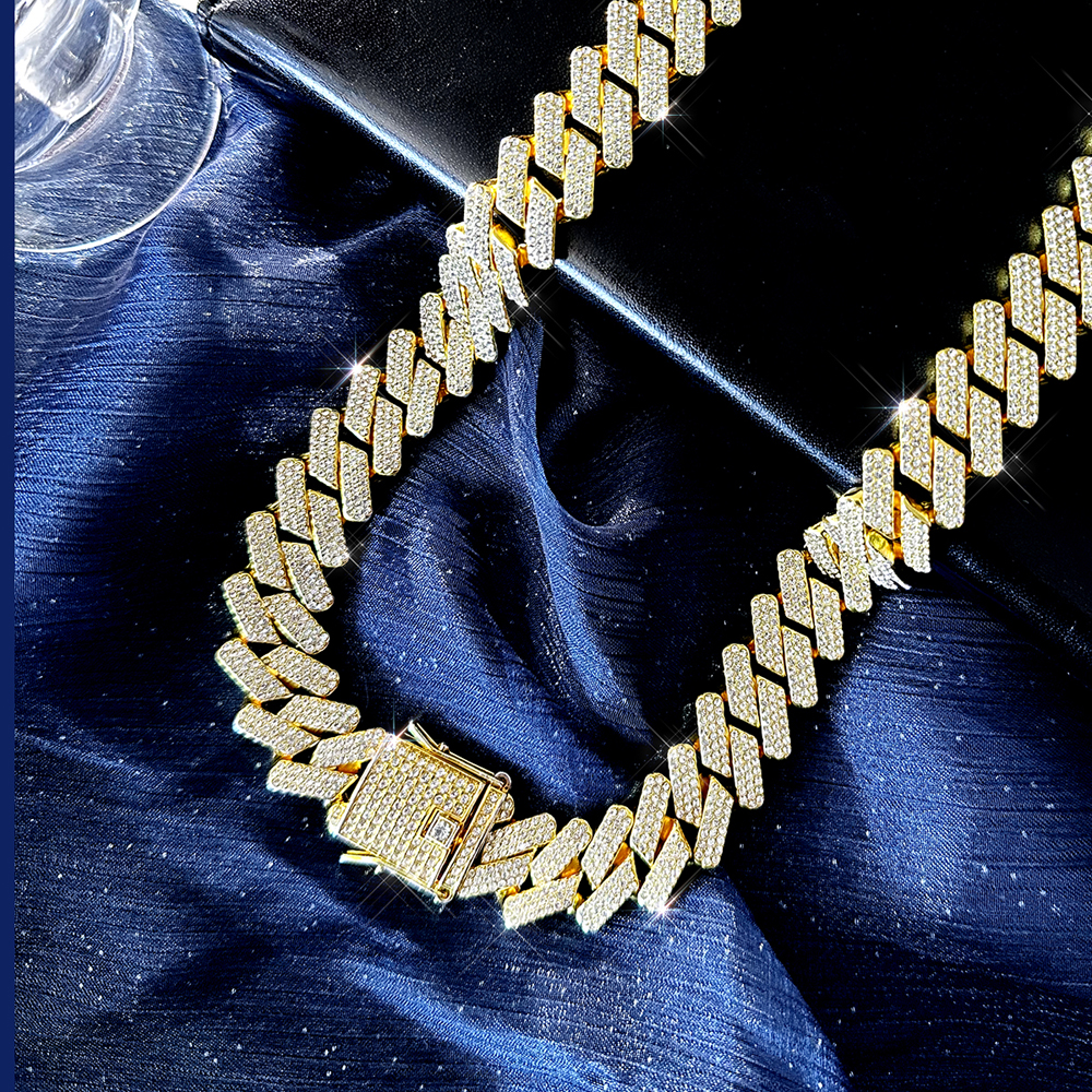 Hip-hop Rock Streetwear Necklace Alloy Inlay Rhinestones Men's Necklace display picture 18