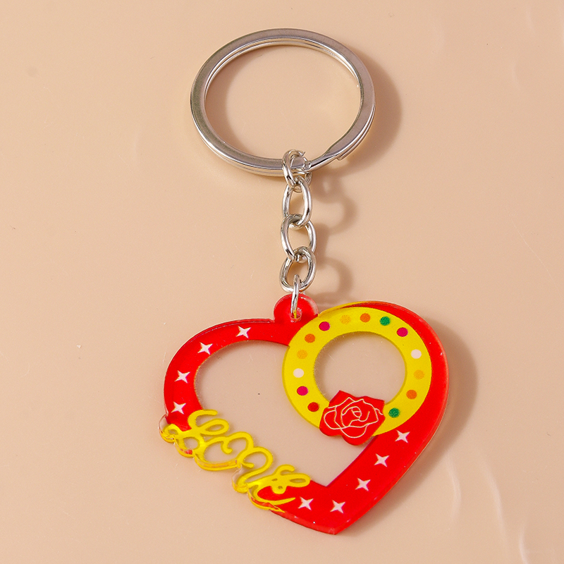 Romantic Heart Shape Zinc Alloy Valentine's Day Keychain display picture 9