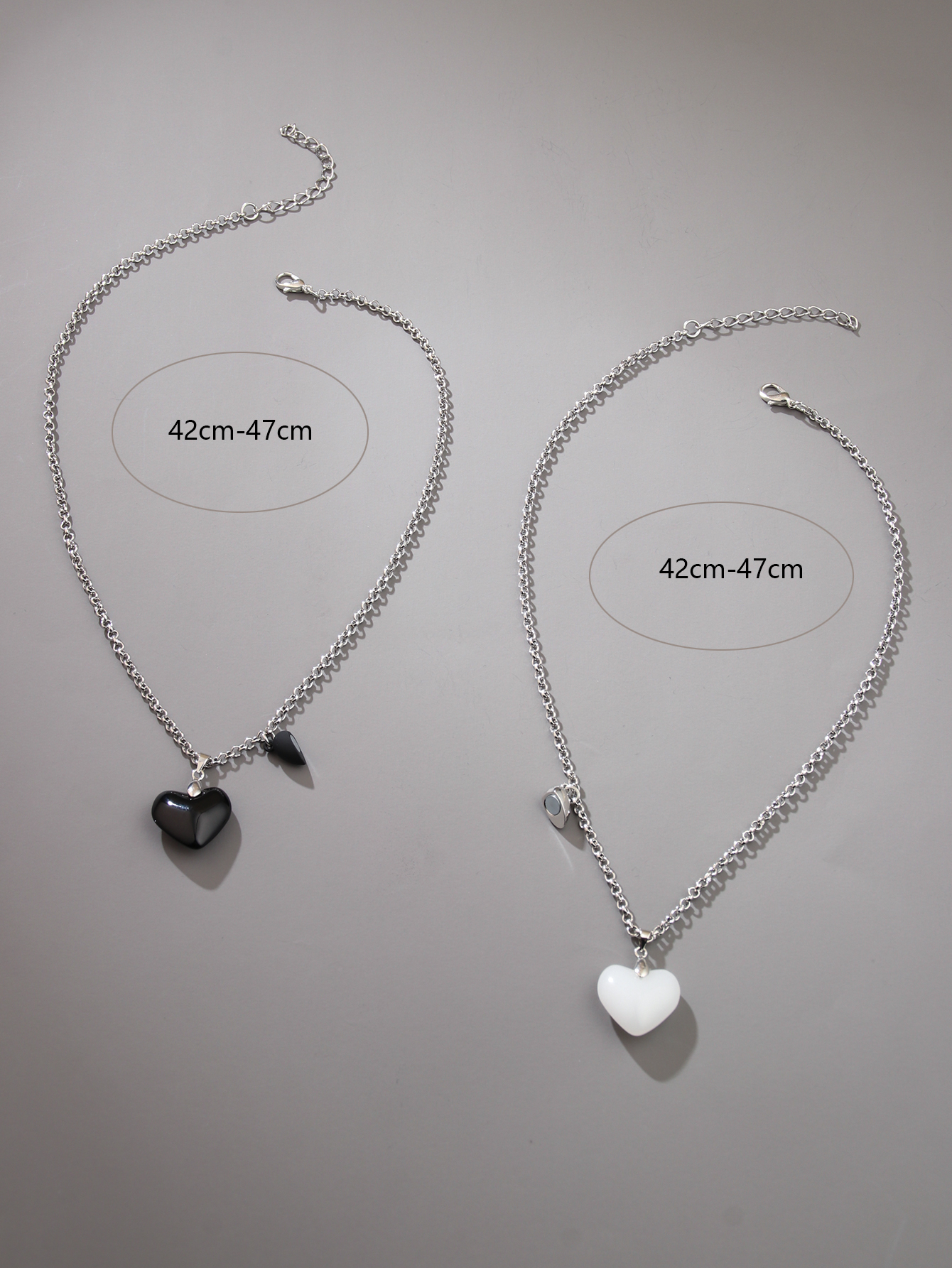 Simple Style Commute Heart Shape Gem Chain Unisex Necklace display picture 2