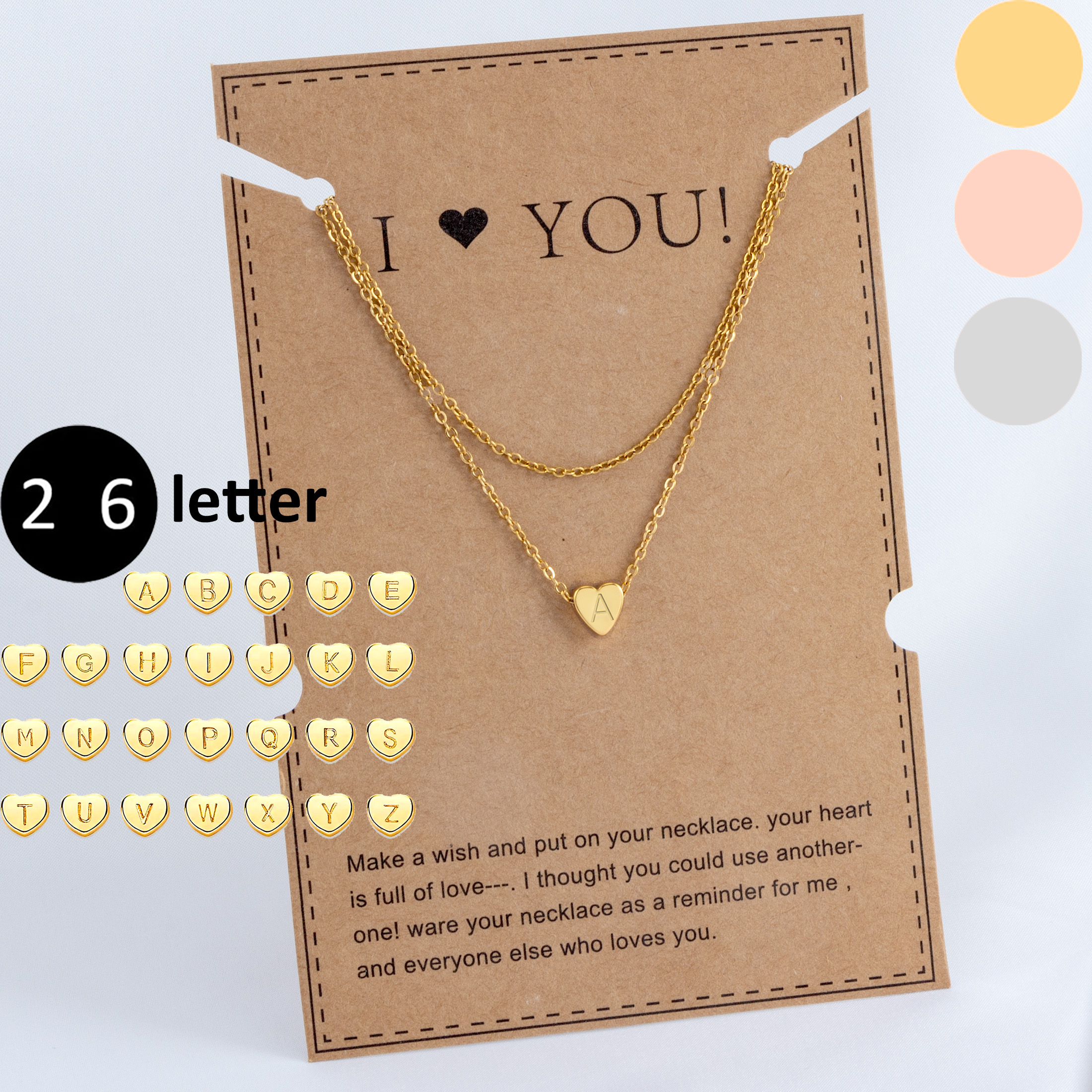 Wholesale Simple Style Commute Heart Shape Stainless Steel Copper Plating 18K Gold Plated Rose Gold Plated White Gold Plated Pendant Necklace display picture 22