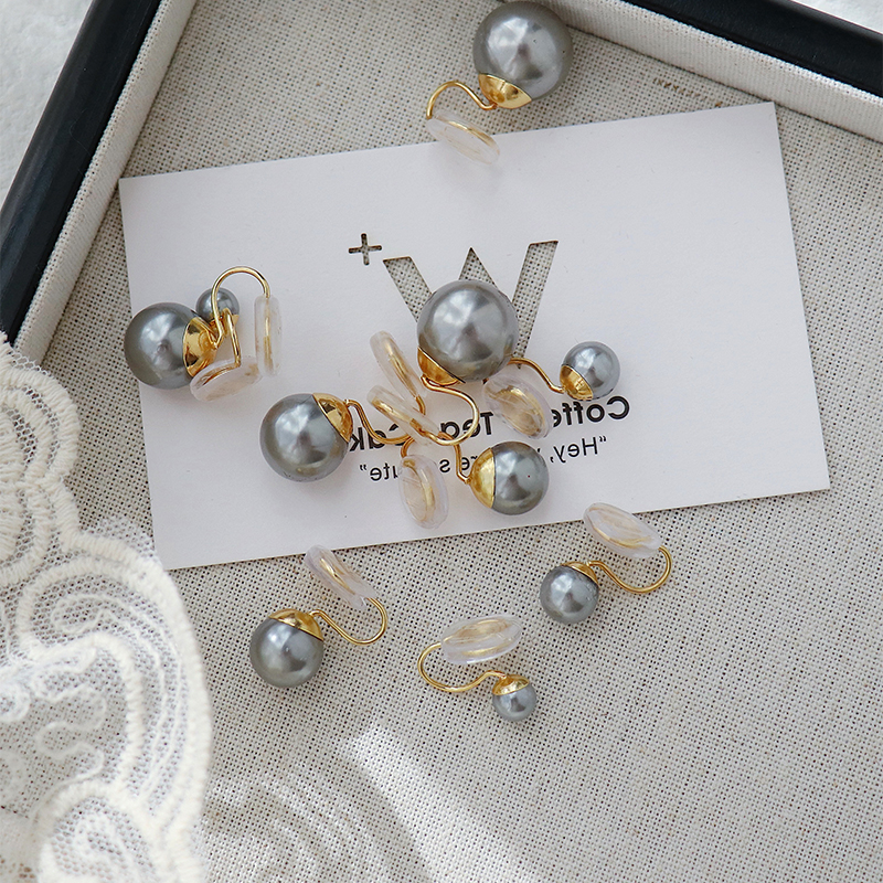 1 Paar Einfacher Stil Runden Überzug Inlay Süßwasserperle Künstliche Perlen Vergoldet Ohrstecker display picture 7