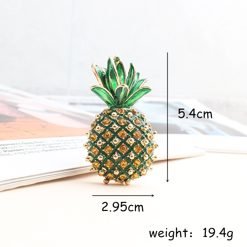 Übertrieben Einfacher Stil Ananas Legierung Inlay Perle Frau Broschen display picture 4