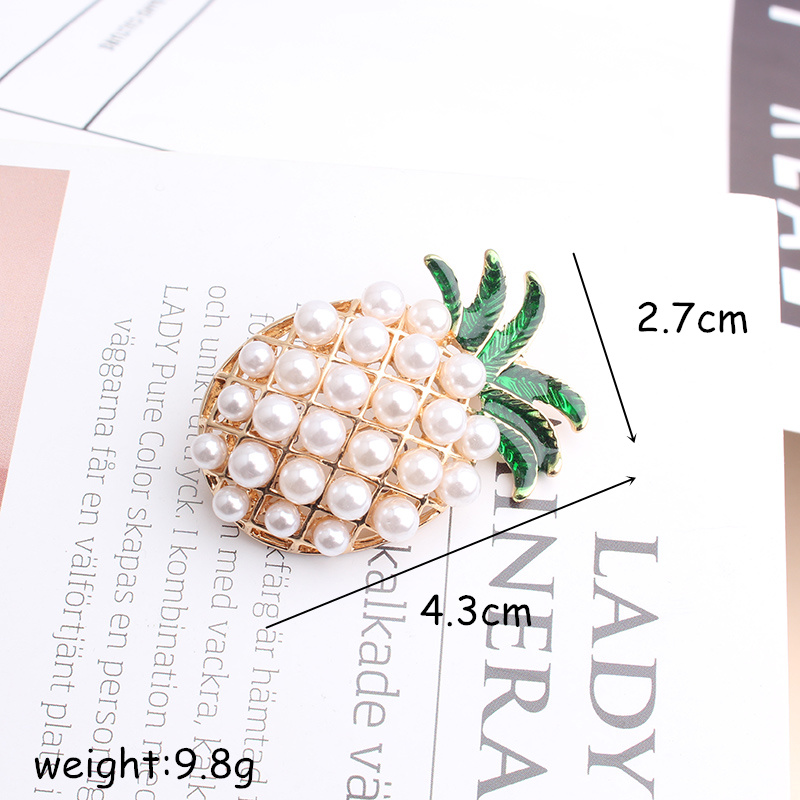 Exaggerated Simple Style Pine Alloy Inlay Pearl Women's Brooches display picture 5