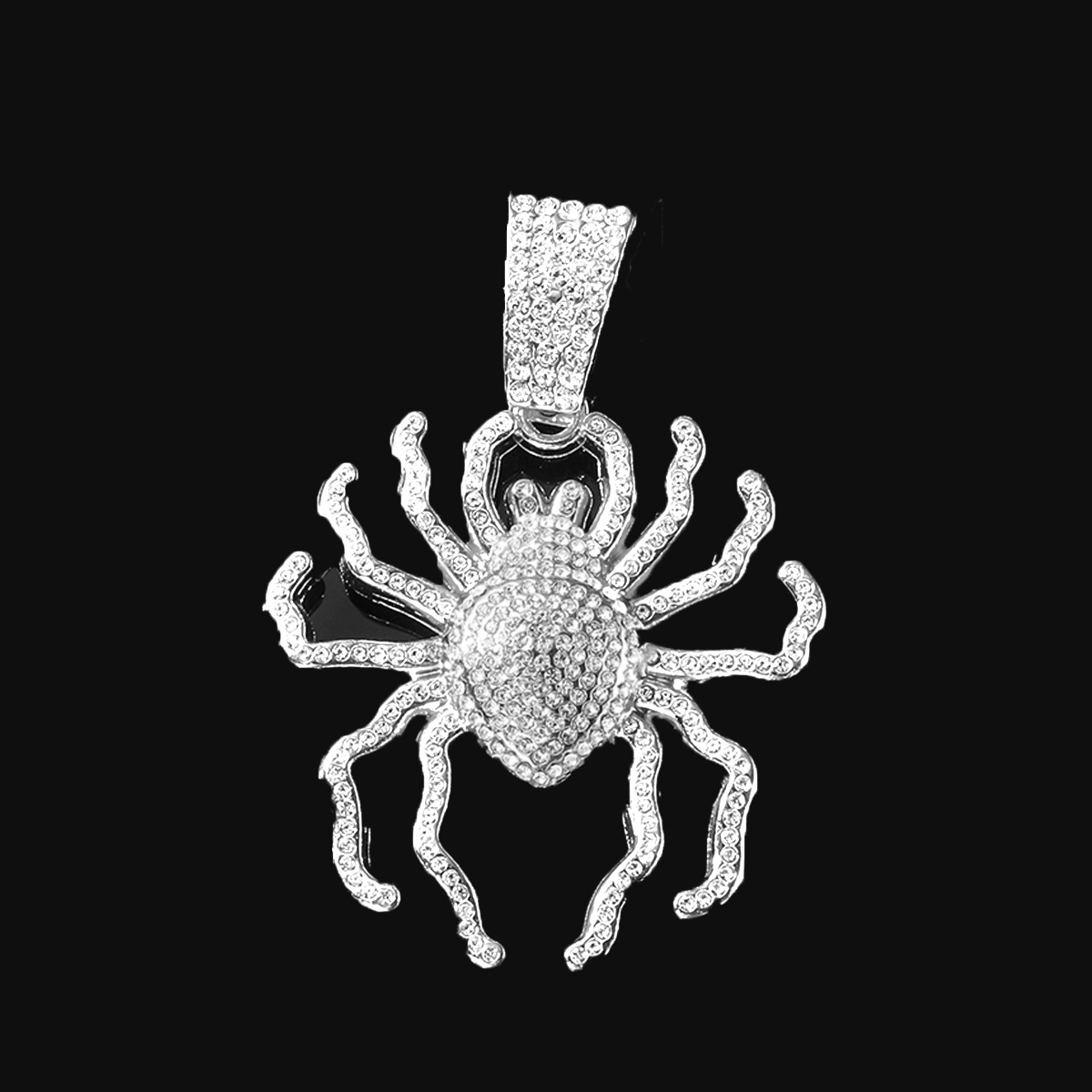 Hip-hop Spider Alloy Inlay Rhinestones Men's Pendant Necklace display picture 3