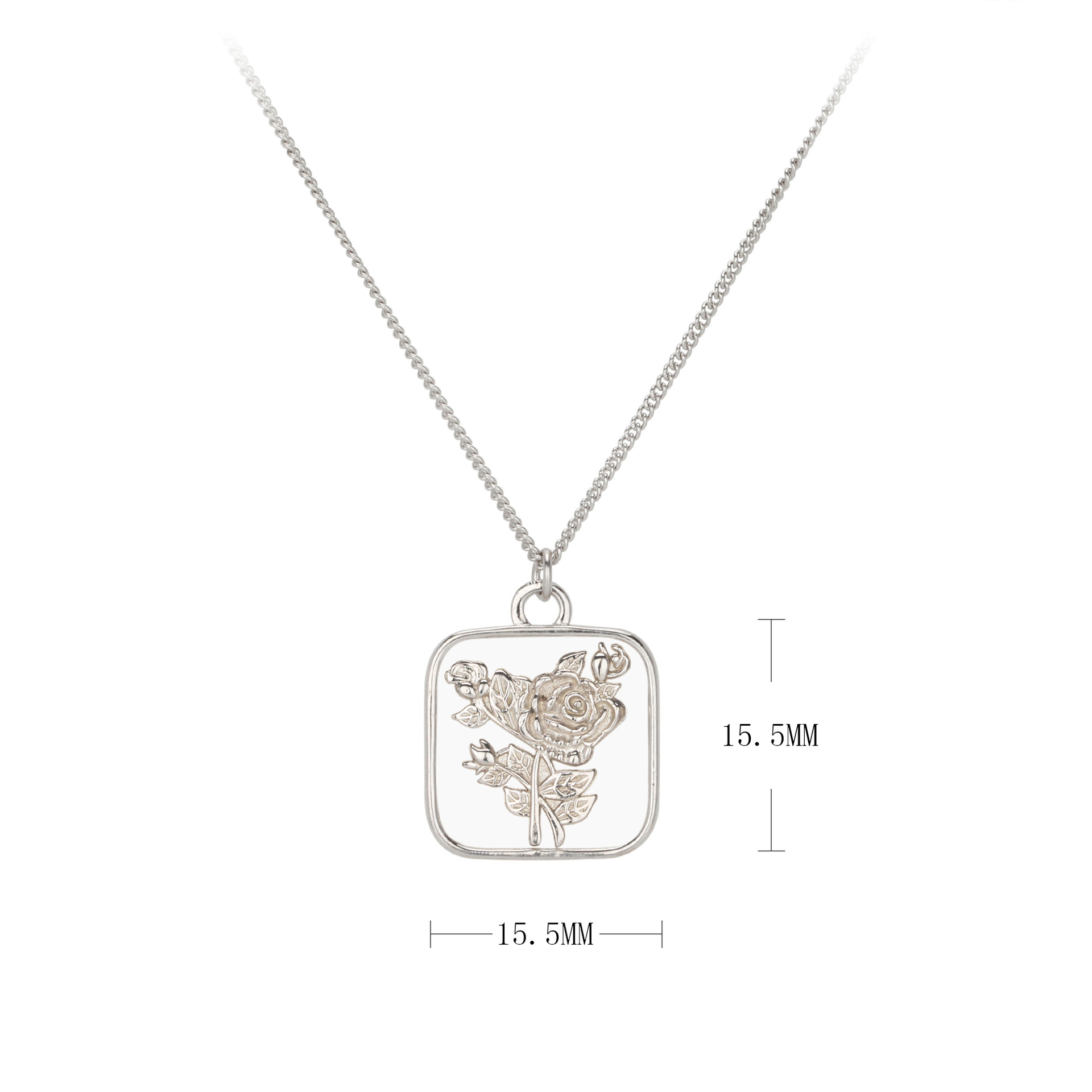 Simple Style Flower Sterling Silver Plating Gold Plated Pendant Necklace display picture 1