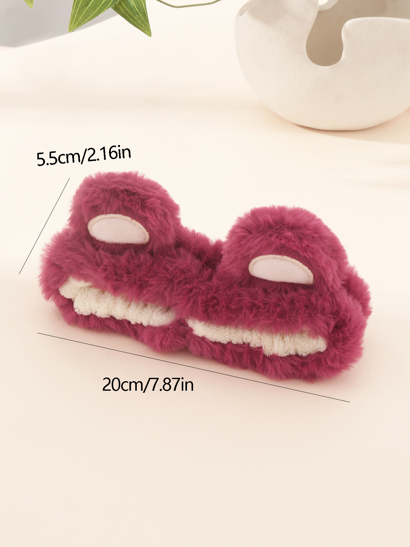 Women's Casual Solid Color Plush Hair Band display picture 12