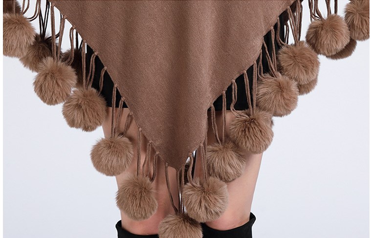 Women's Simple Style Solid Color Imitation Cashmere Polyester Tassel Shawl display picture 20