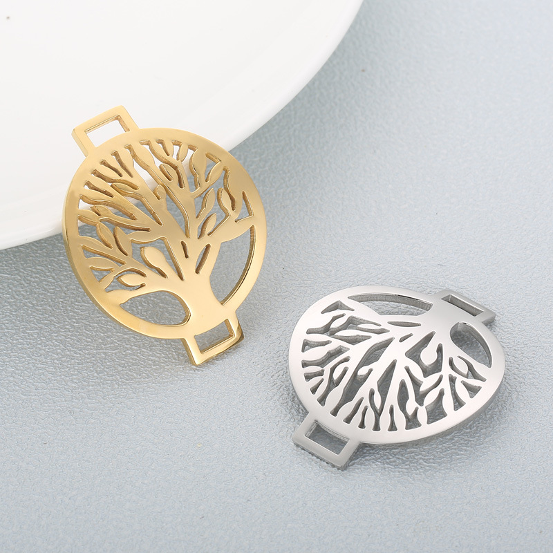 1 Piece Stainless Steel 18K Gold Plated Tree display picture 3