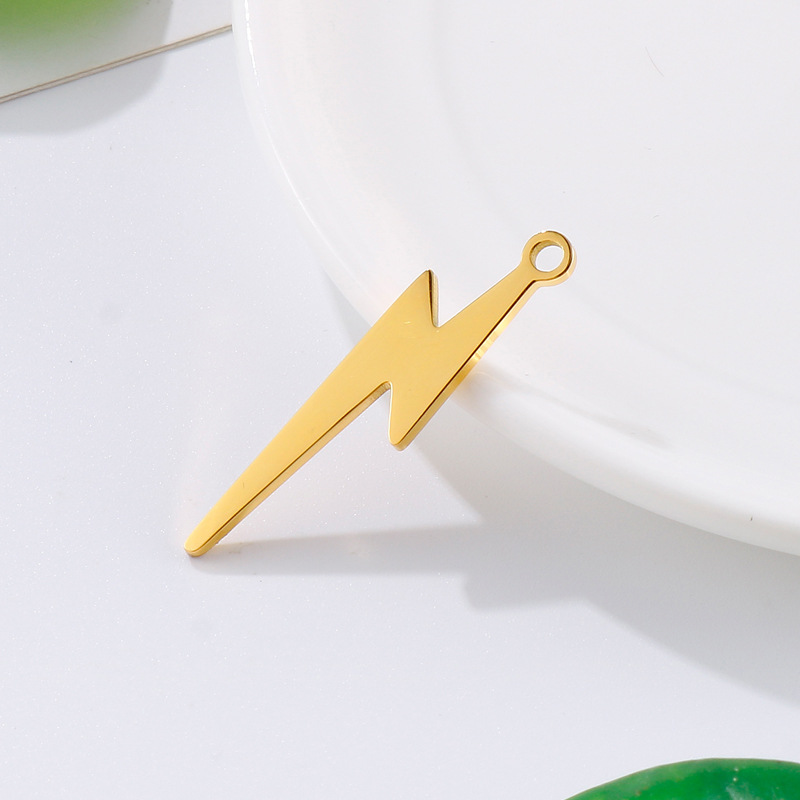 Simple Style Lightning Stainless Steel Charms Jewelry Accessories display picture 4