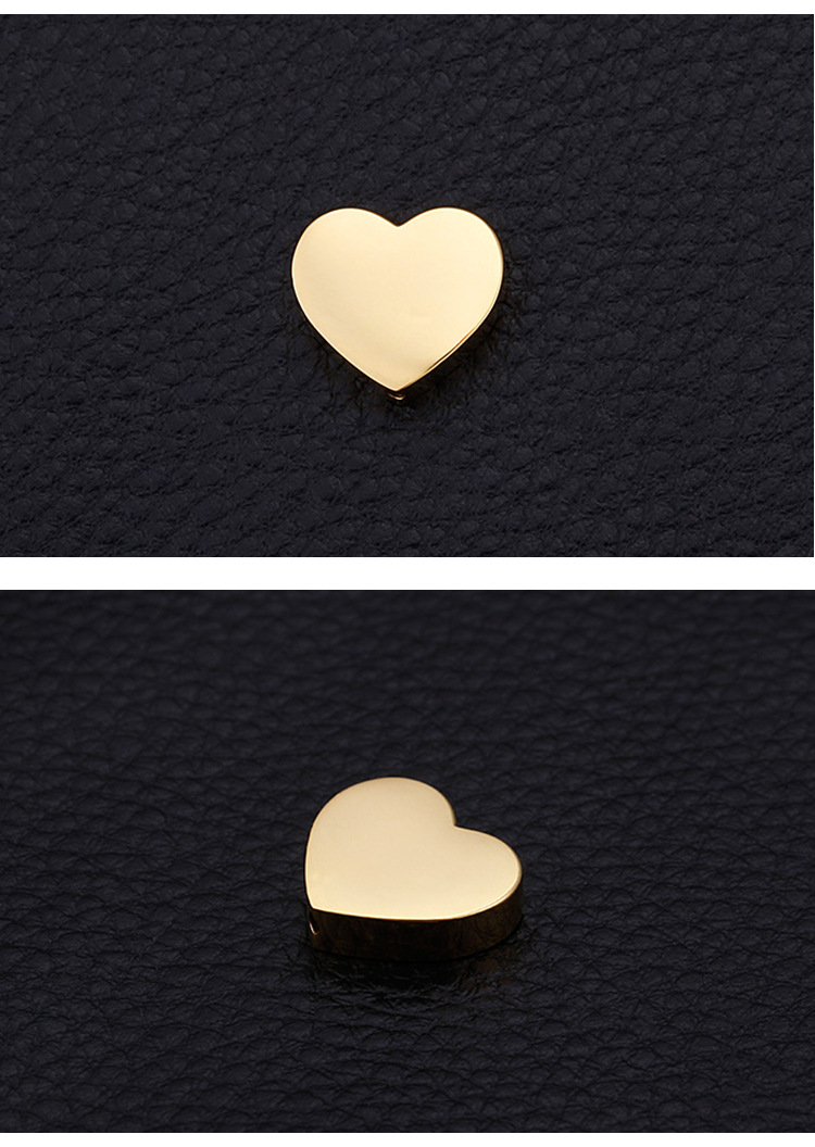 1 Piece Stainless Steel 18K Gold Plated Heart Shape display picture 1