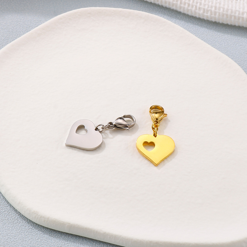 1 Piece Stainless Steel 18K Gold Plated Letter Heart Shape display picture 5