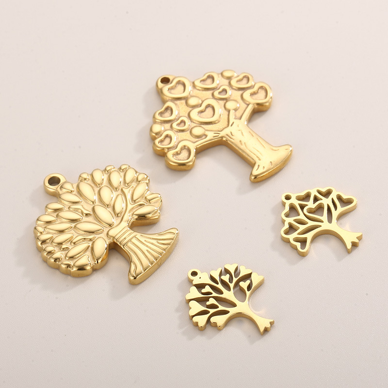 1 Piece Stainless Steel 18K Gold Plated Tree display picture 2