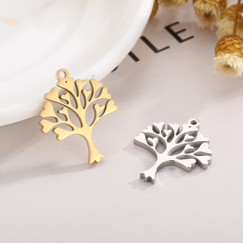 1 Piece Stainless Steel 18K Gold Plated Tree display picture 5