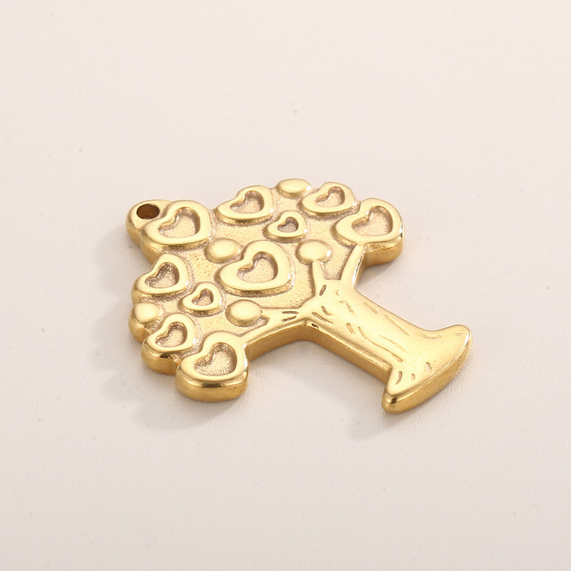 1 Piece Stainless Steel 18K Gold Plated Tree display picture 6