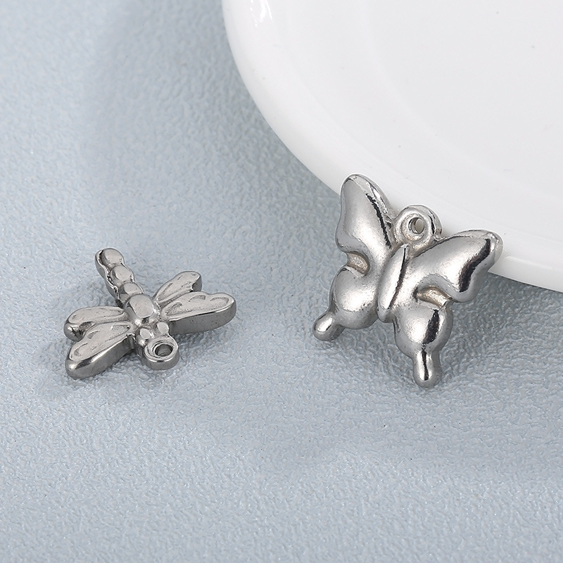 Simple Style Dragonfly Butterfly Stainless Steel Jewelry Accessories display picture 3