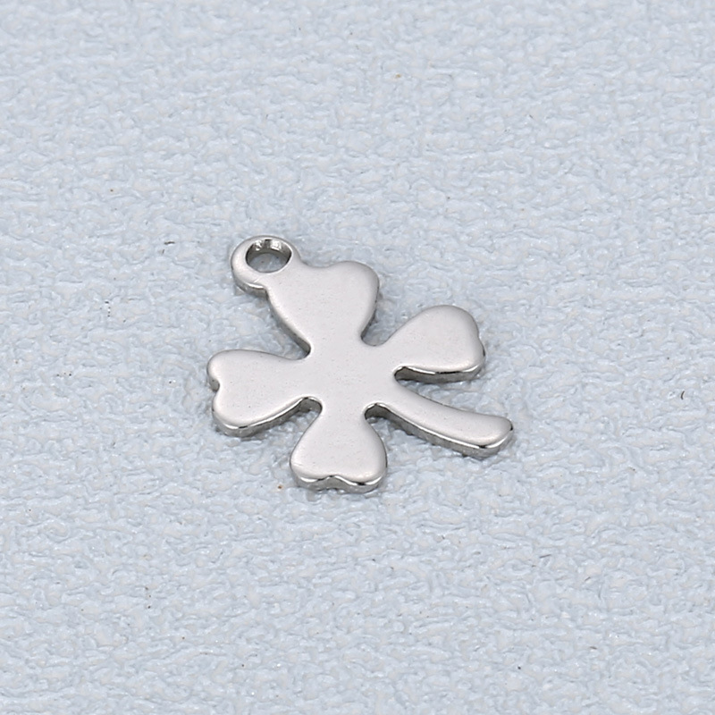 1 Piece Stainless Steel 18K Gold Plated Four Leaf Clover display picture 5
