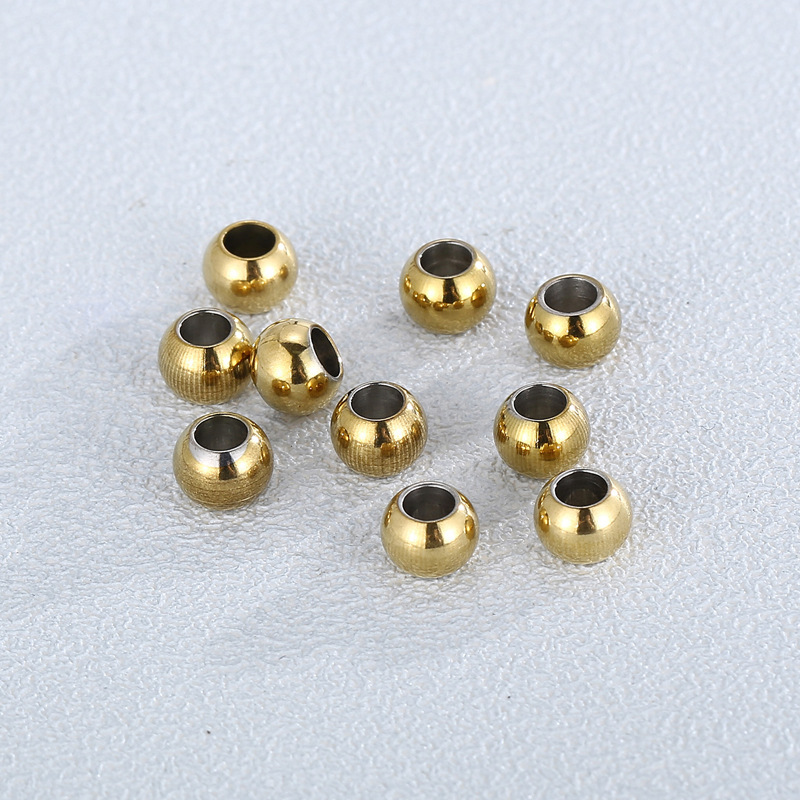 10 Pieces Stainless Steel Round Polished Beads display picture 4