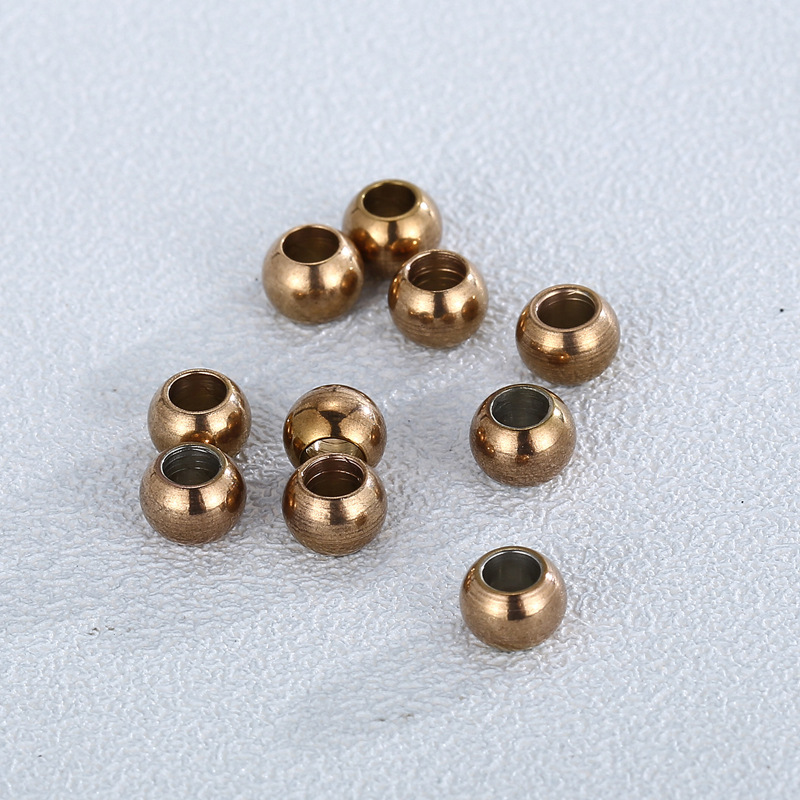 10 Pieces Stainless Steel Round Polished Beads display picture 5