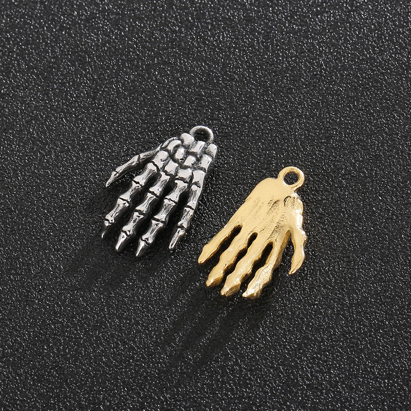 Hip-hop Skull Hand Stainless Steel Plating Jewelry Accessories display picture 2