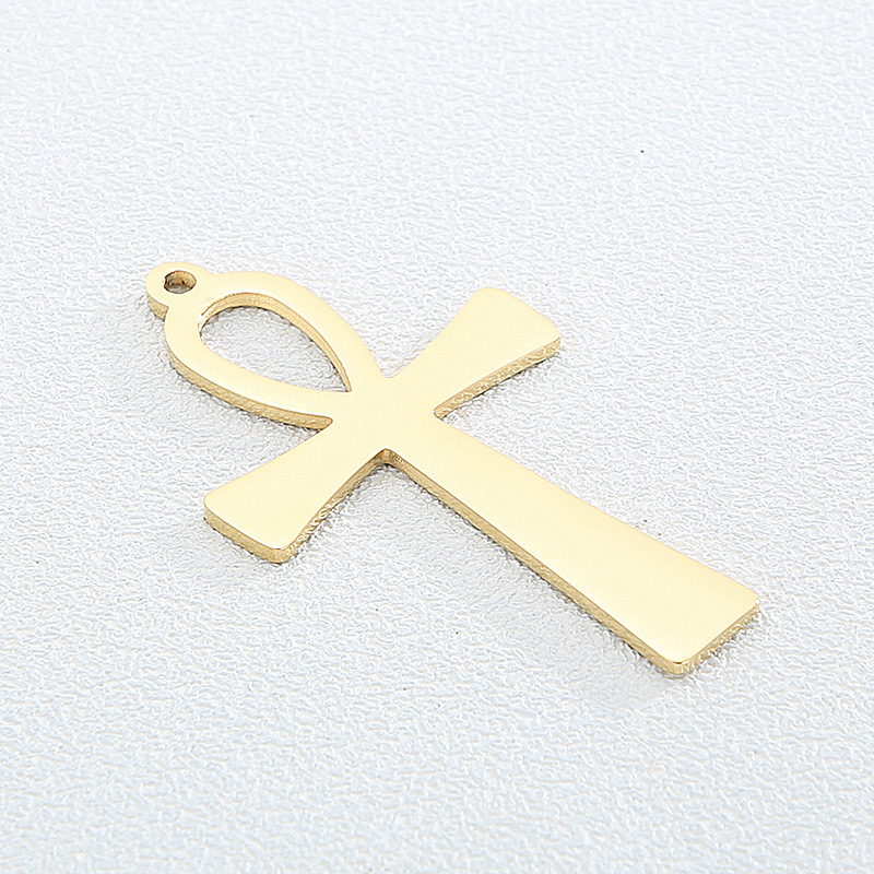 Simple Style Cross Stainless Steel Plating Jewelry Accessories display picture 3