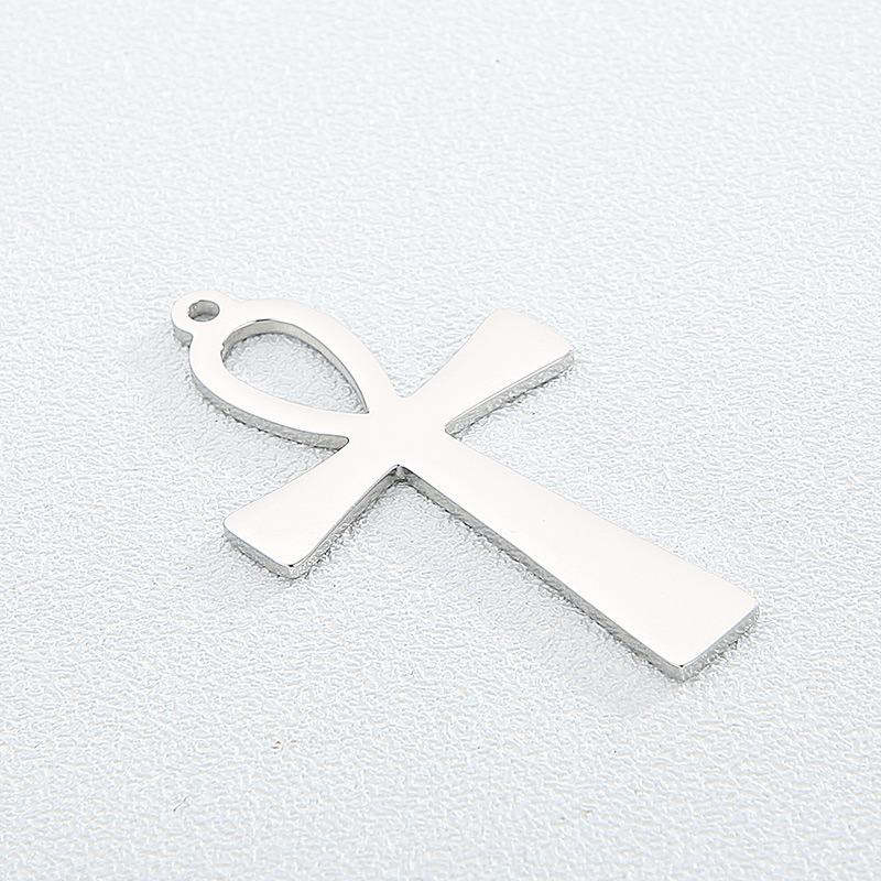 Simple Style Cross Stainless Steel Plating Jewelry Accessories display picture 4