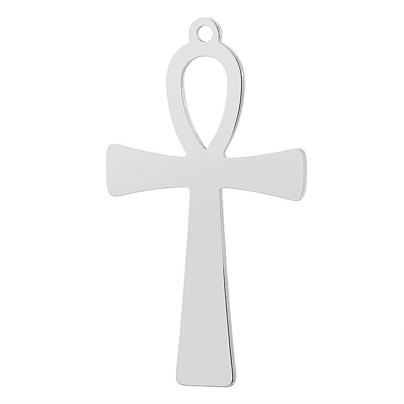 Simple Style Cross Stainless Steel Plating Jewelry Accessories display picture 6