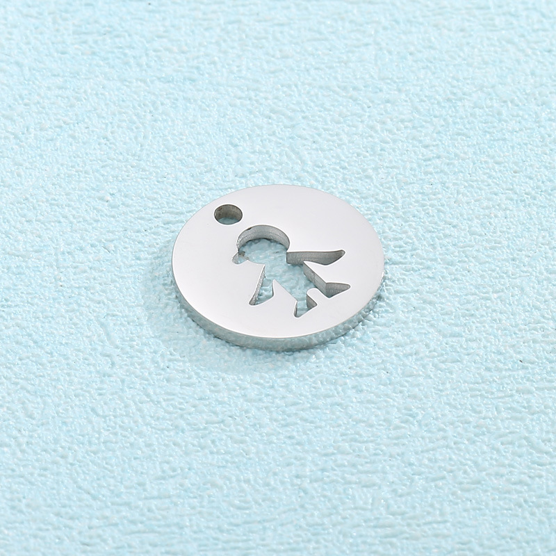 Cute Human Stainless Steel Plating Jewelry Accessories display picture 5