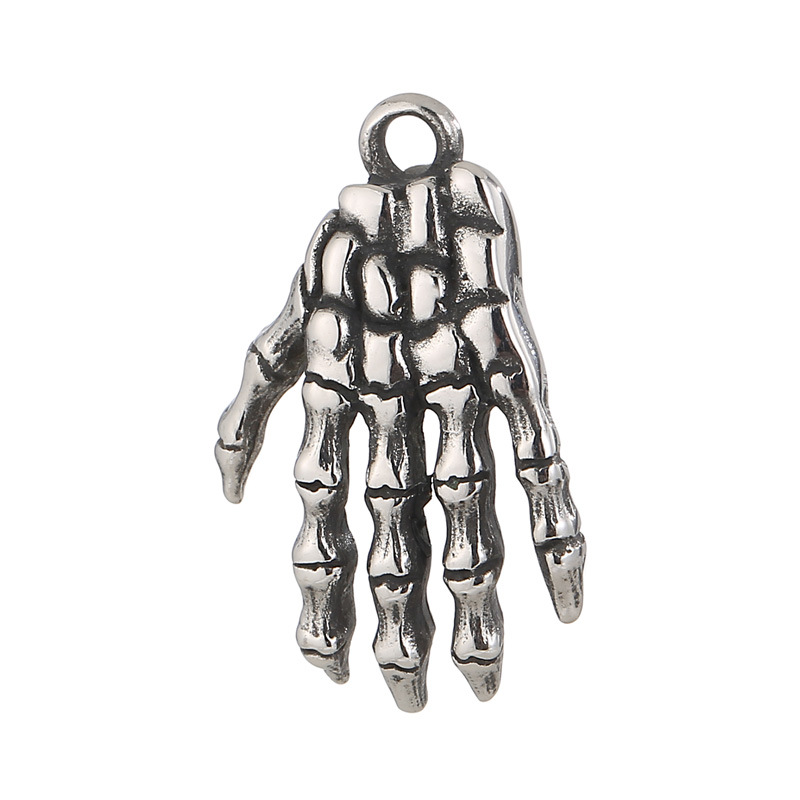 Hip-hop Skull Hand Stainless Steel Plating Jewelry Accessories display picture 7