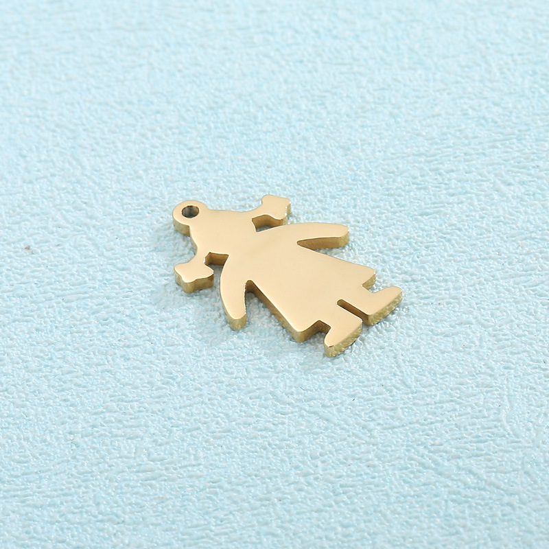 Cute Human Stainless Steel Plating Jewelry Accessories display picture 6